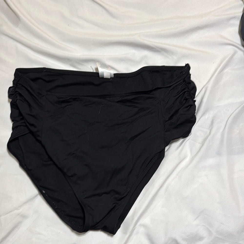 Black High-Waisted Bikini Bottoms